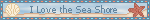 I love the sea shore