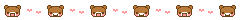 Bear heads and hearts