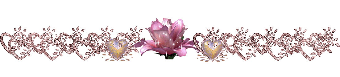 Pink flower with hearts