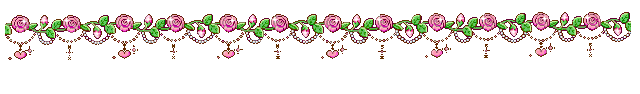 Pink flowers and hearts