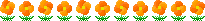 Orange flowers and stems