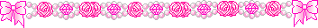 Pink roses with diamonds and bows