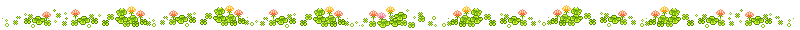 Pink flowers and clovers