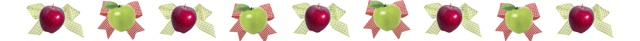 Apples and bows
