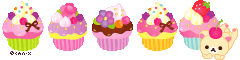 Cupcakes and bear