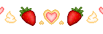 Strawberries and hearts