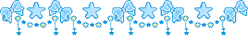 Blue bows and stars