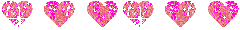Pink glitter hearts