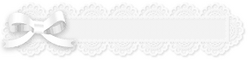 White lace and bow
