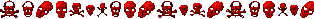 Red skulls