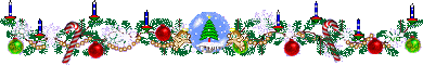 Snowglove with garland, ornaments, and candycanes
