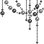 Black and grey ornaments