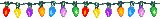Multicolour Christmas lights