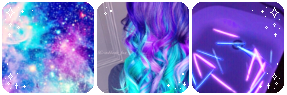 Space, hair, and glowsticks