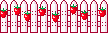 White fence and strawberries