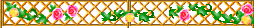 Lattice fence with flowers
