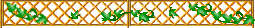 Lattice fence with leaves
