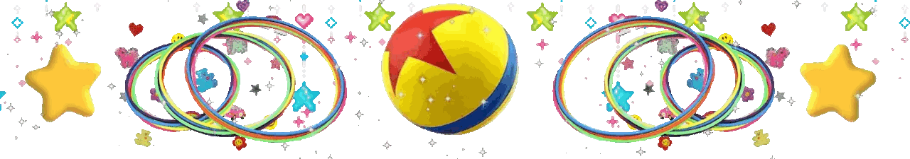 Pixar ball, hoops, and stars