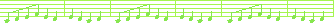 Green music notes