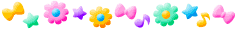 Flower, bow, star, and music charms
