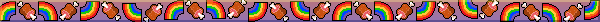 Animated meat rainbow