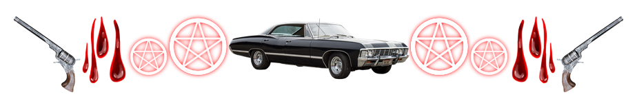 Colt, blood, pentagrams, and Chevy Impala