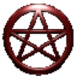 Spinning pentagram
