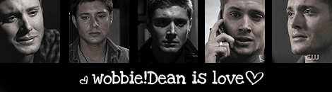 Supernatural - 'Wobbie!Dean is love' banner