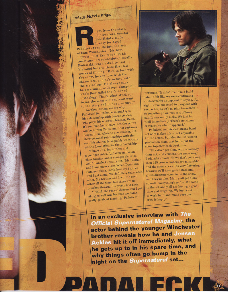 Jared Padalecki magazine
